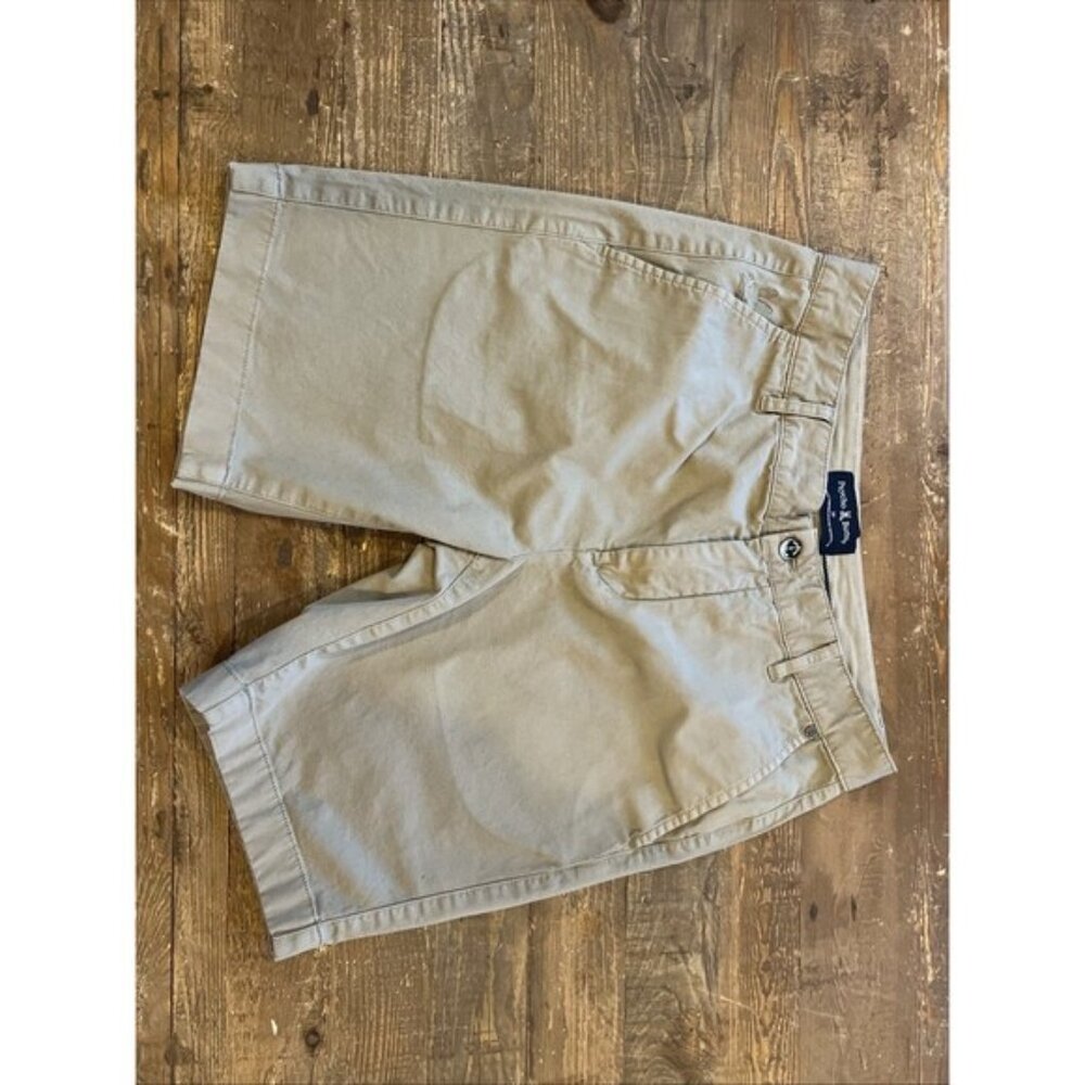 Psycho Bunny NY Golf Chino 8" Shorts Mens Size 29 Hayden Wet Sand Khaki $95